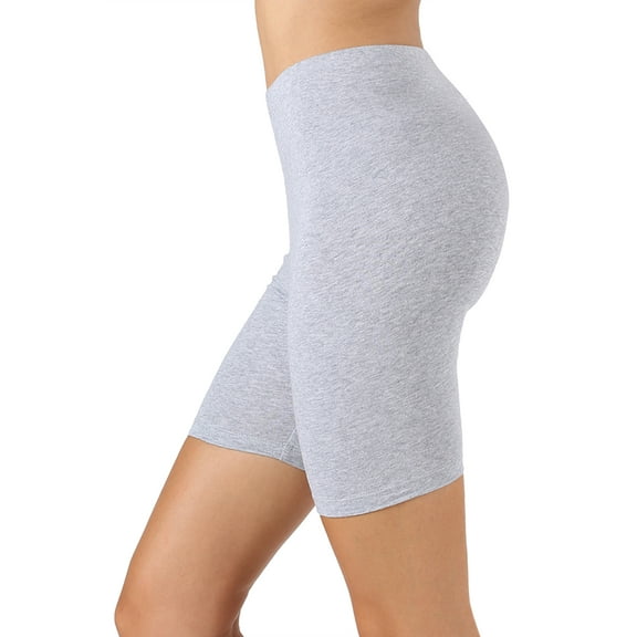 TheLovely Women's Soft Cotton Stretch Knee Length Leggings Fitness Sport Biker Shorts