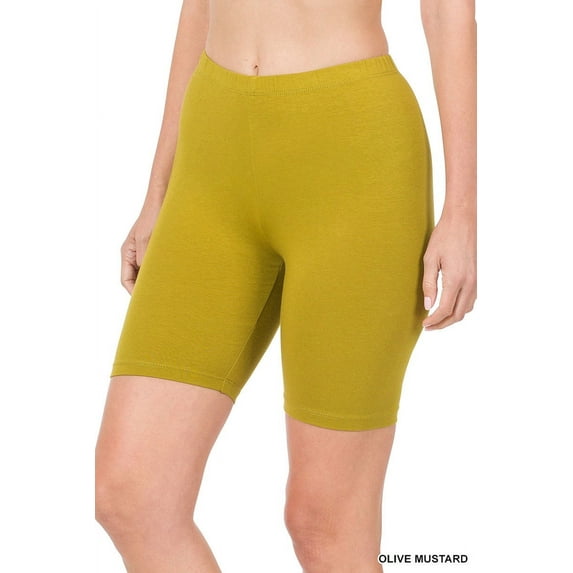 TheLovely Women's Soft Cotton Stretch Knee Length Leggings Fitness Sport Biker Shorts