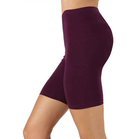 TheLovely Women's Soft Cotton Stretch Knee Length Leggings Fitness Sport Biker Shorts