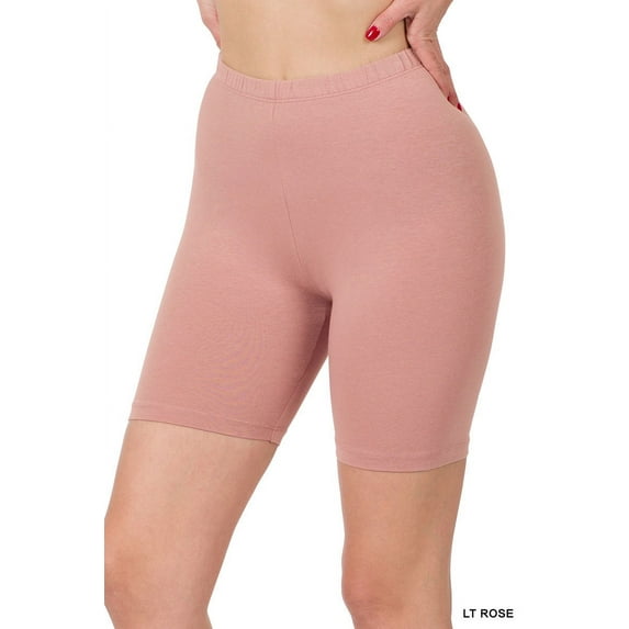 TheLovely Womens & Plus Soft Cotton Stretch Knee Length Leggings Fitness Sport Biker Shorts