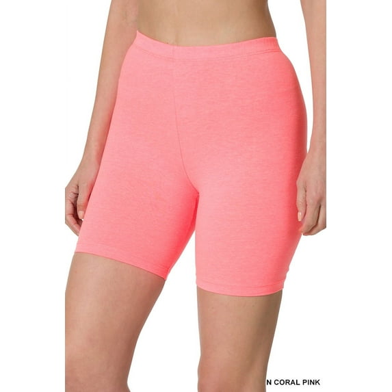 TheLovely Plus Size Soft Cotton Stretch Knee Length Leggings Fitness Sport Biker Shorts