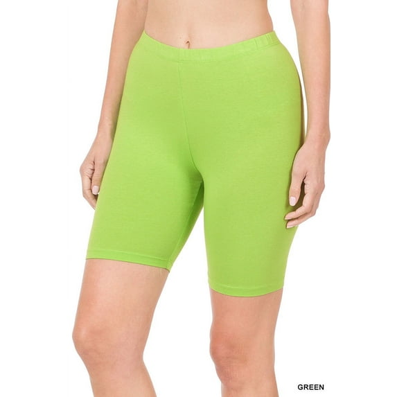 TheLovely Womens & Plus Soft Cotton Stretch Knee Length Leggings Fitness Sport Biker Shorts