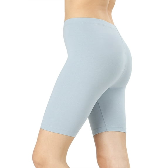 TheLovely Womens & Plus Soft Cotton Stretch Knee Length Leggings Fitness Sport Biker Shorts