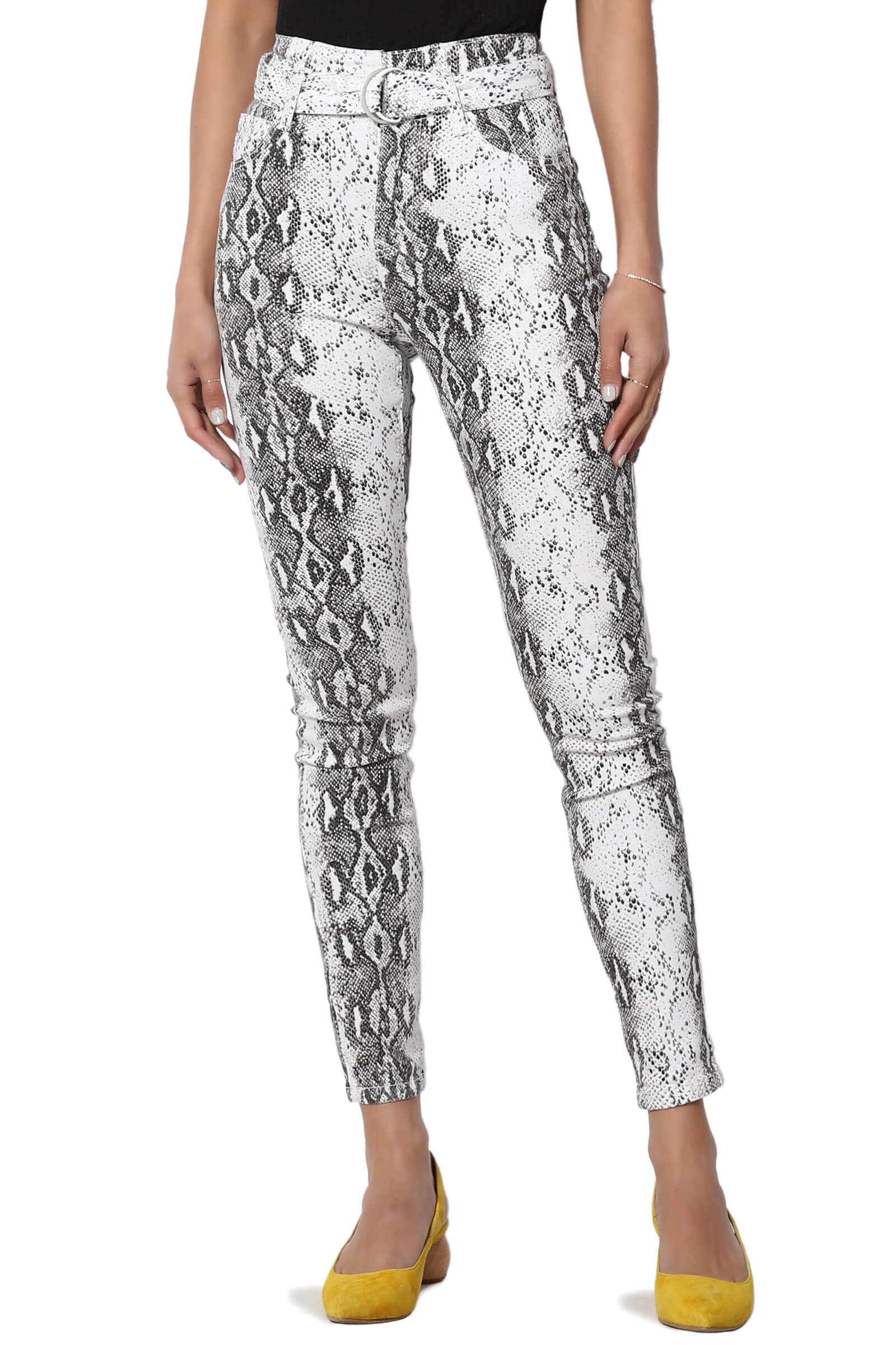 Snake print high waisted jeans sales