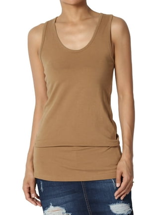 The Daily Ribbed Tank (Deep Camel)