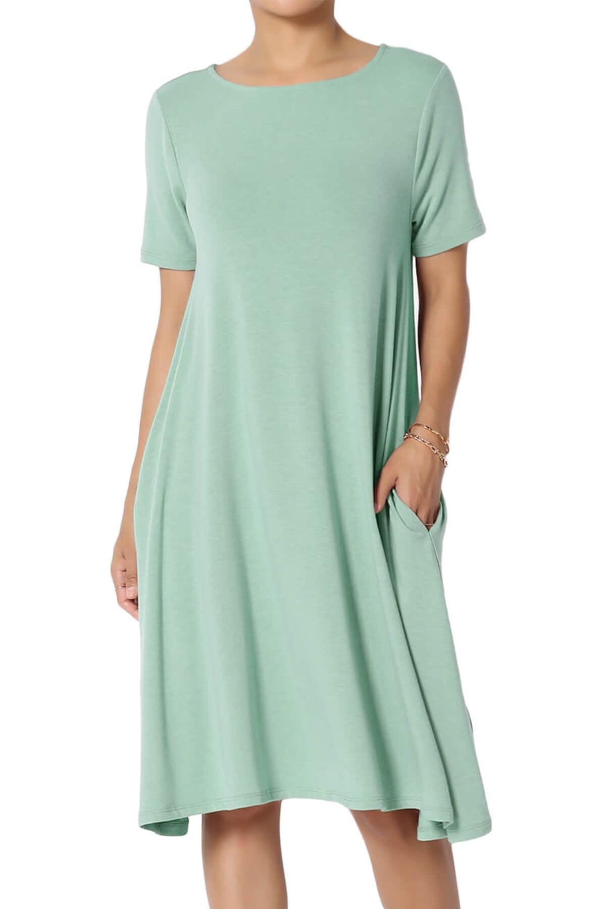 Jersey short sleeve dresses sale