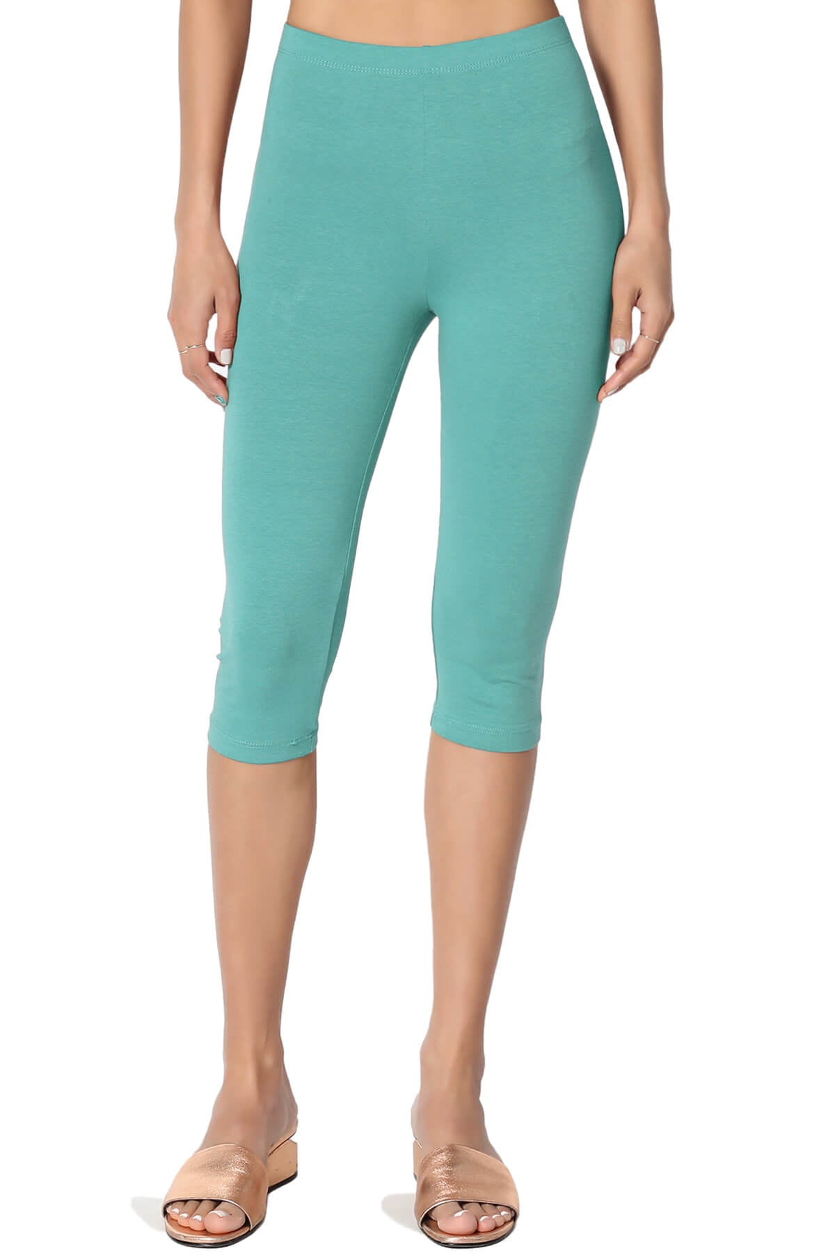 Knee length capri leggings hotsell