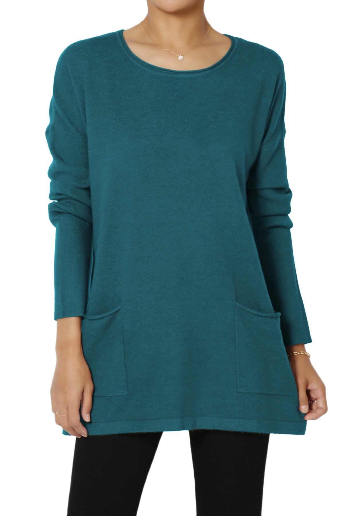 Teal tunic cheap sweater