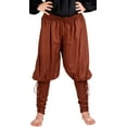 thumbnail image 1 of ThePirateDressing Medieval Poet's Renaissance Pirate Captain Cottuy Pants Costume [Chocolate] (X-Large), 1 of 1