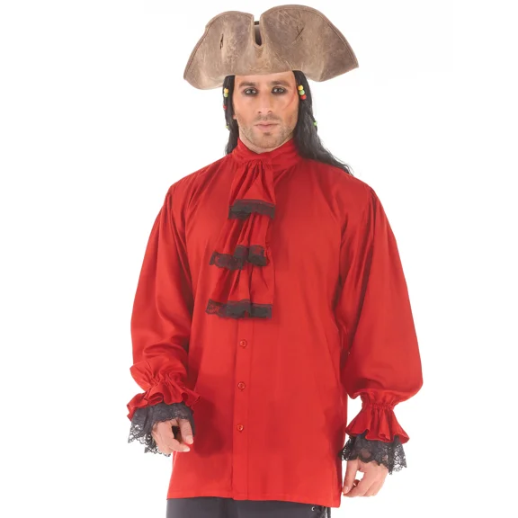 ThePirateDressing Men's Medieval Renaissance Pirate Shirt - Lace Frill Colonial Costume Top
