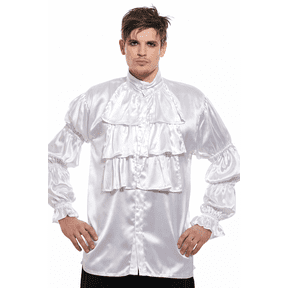 ThePirateDressing Men's Ruffled Puffy Pirate Shirt - Renaissance & Medieval Costume Top