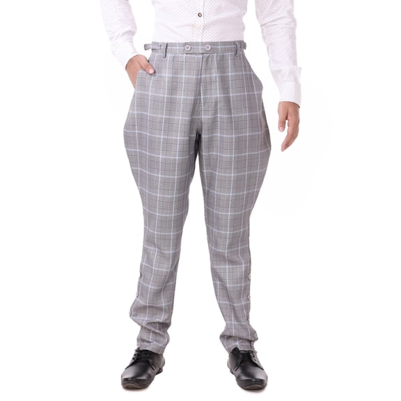 ThePirateDressing Men's Steampunk Victorian Cosplay Archibald Jodhpur Pants - Renaissance & Gothic Costume Trousers