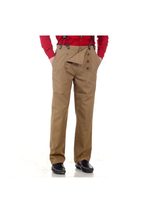 Men's Steampunk Victorian High Waist Pants Trousers