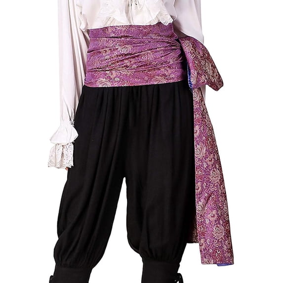 ThePirateDressing Pirate Medieval Renaissance Costume Large Brocade Sash Belt.