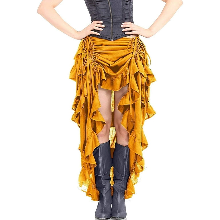 ThePirateDressing Steampunk Victorian Cosplay Female High Low Maxi