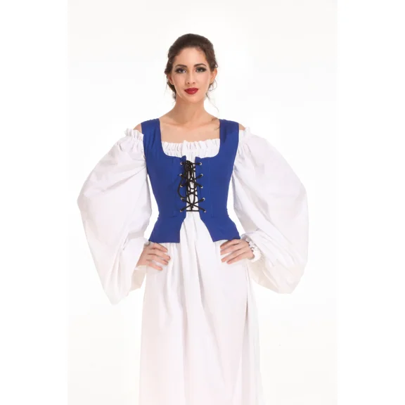 ThePirateDressing Women’s Renaissance Medieval Pirate Wench Underbust Corset Bodice