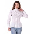 thumbnail image 1 of ThePirateDressing Women's Victorian Renaissance Steampunk Button-Front Blouse, Long Lantern Sleeves, 1 of 6