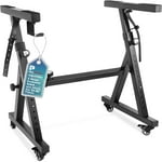 ThePromaster Z-Design Keyboard Stand - 20-34 Inches Adjustable, Portable, Universal, Foam-Padded Arms, Designed Z Style, Digital Music Piano Keyboard Stand - Black