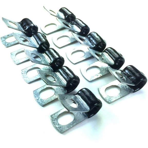 TheStopShop 187clips Brake Line Clip Set with Rubber Insulation, 10 Count Pack
