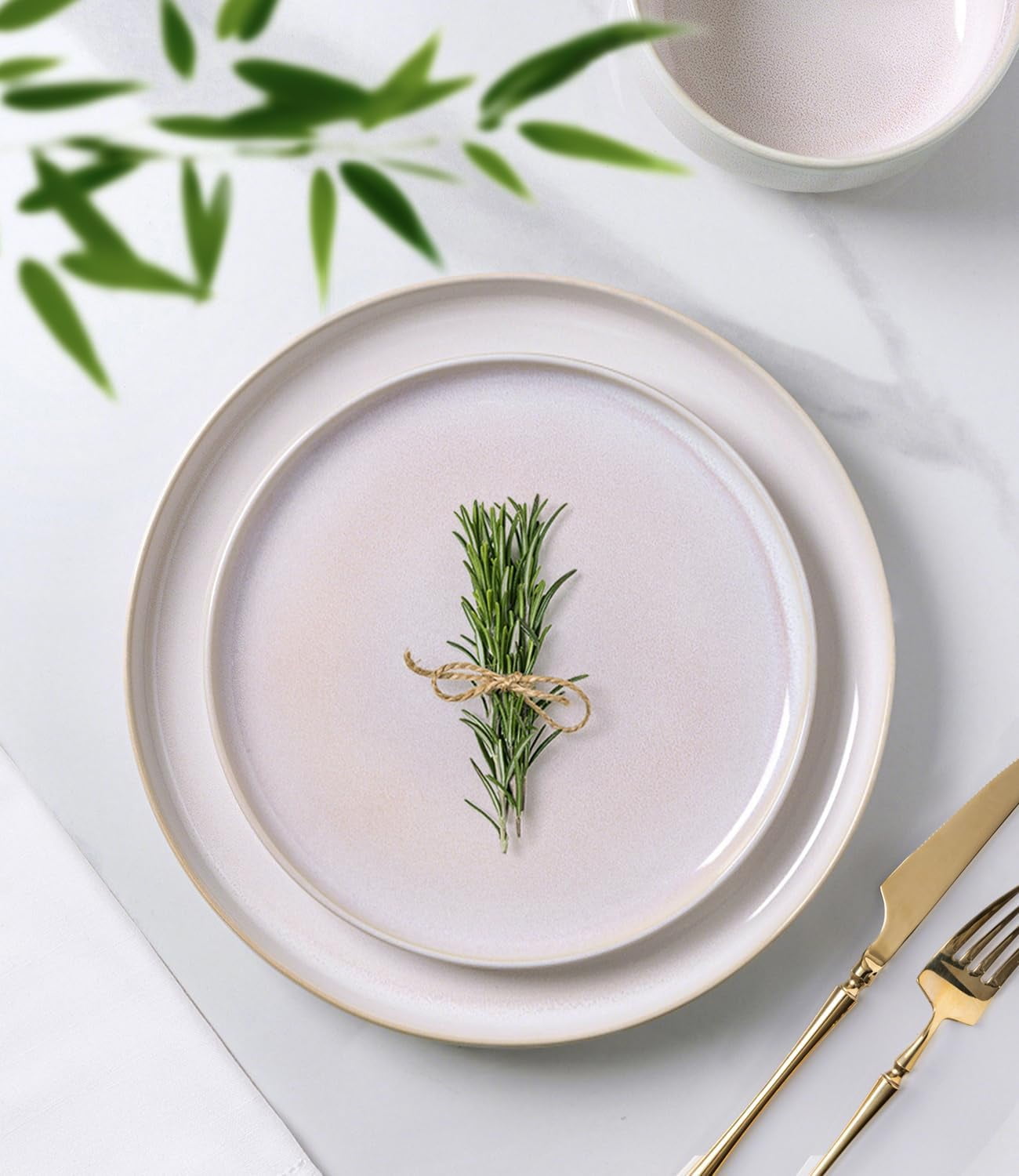 TheTerra Ceramic Dinnerware Sets for 4, 12 Pieces Handmade