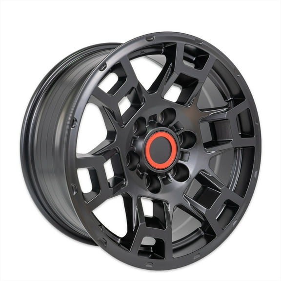 TheWheelDepot 17x8 Matte Black Auto Rim (1pc): High-Strength Casting and Spinning Aluminum Alloy with JWL Certification