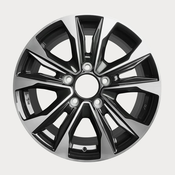 TheWheelDepot Premium Aluminum Casting 20 in Wheel, 5x150mm, 20x8.5, 5 Lug, Black for Lexus, 1 Pack