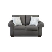 Thea Loveseat Sofa, Charcoal