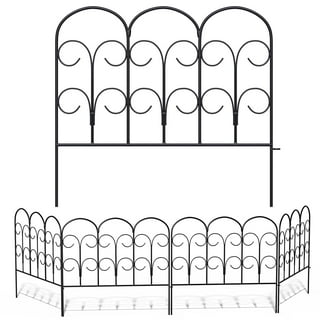12Pcs White Plastic Decorative Garden Fence Panel 13 in x 24 in Each ...