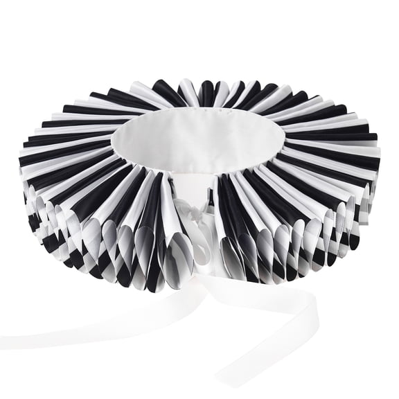 Theater Grade Elizabethan Collar Set For Clown Costumes Machine Washable Polyester Roleplay Accessories
