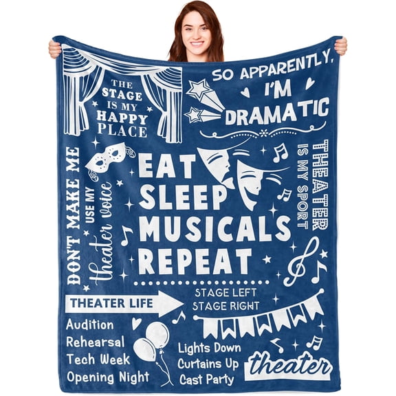 Theater Lover Blanket For Drama Students And Actors