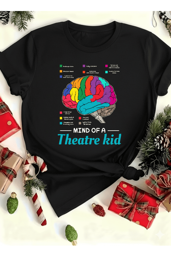 Theater Mind Chaos Funny Musical Nerd Graphic Unisex T-Shirt up to size 5XL