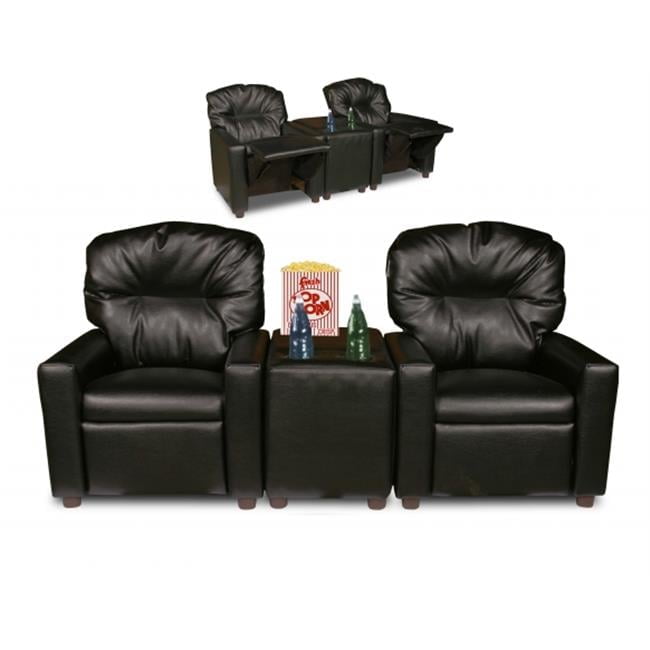 Theater Seating Black Leather Like (CHILD SIZE)