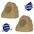 thumbnail image 1 of Theater Solutions 2R4S Outdoor Sandstone Rock 2 Speaker Set for Yard Patio Pool Spa, 1 of 6