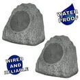 thumbnail image 1 of Theater Solutions 2R8G Outdoor Granite 8" Rock 2 Speaker Set for Deck Pool Spa Yard Garden, 1 of 6