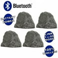 thumbnail image 1 of Theater Solutions B61GG Fully Wireless 400 Watt Rechargeable Battery 6.5" Bluetooth Rock 4 Speaker Set Granite Grey Link Up To 99 Speakers Wirelessly, 1 of 6