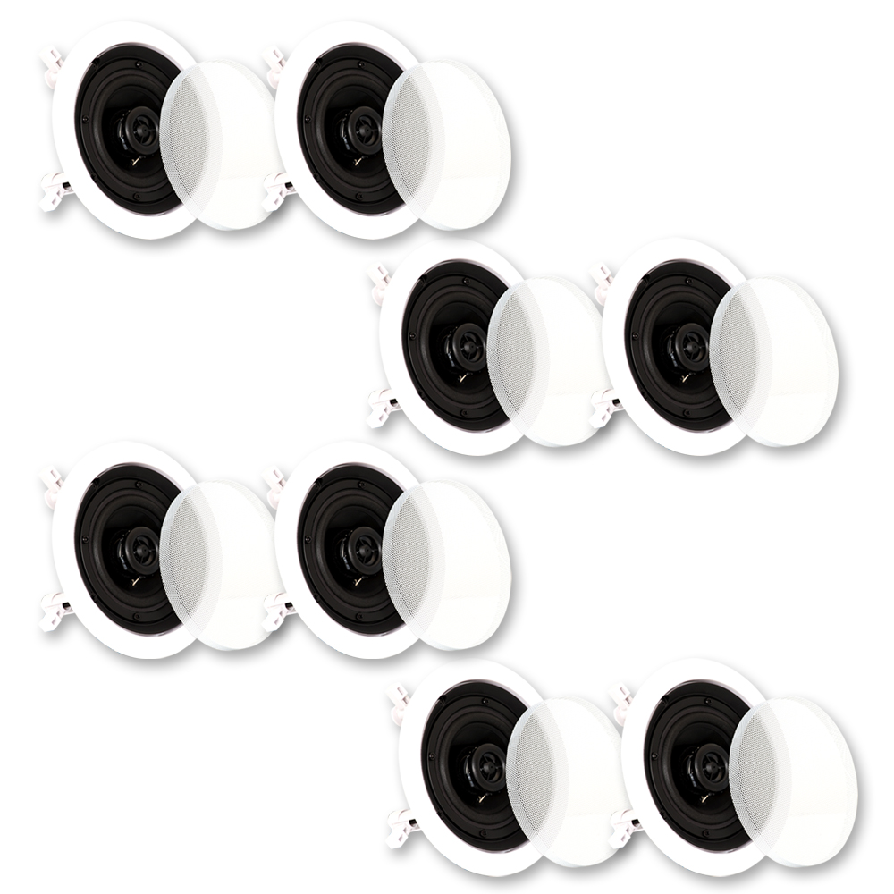Theater Solutions CS4C In Ceiling Speakers Surround Sound Home Theater 4 Pair Pack 4CS4C - image 1 of 5