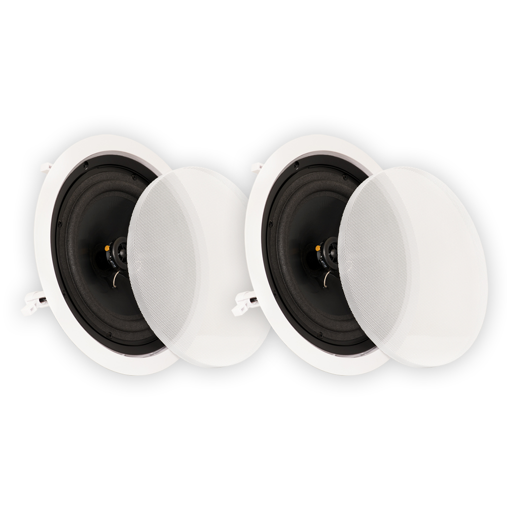 Theater Solutions CS8C In Ceiling 8" Speakers Surround Sound Home Theater Pair - image 1 of 5