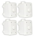 thumbnail image 1 of Theater Solutions OVCDW Outdoor Volume Controls White Weatherproof 4 Piece Set, 1 of 5