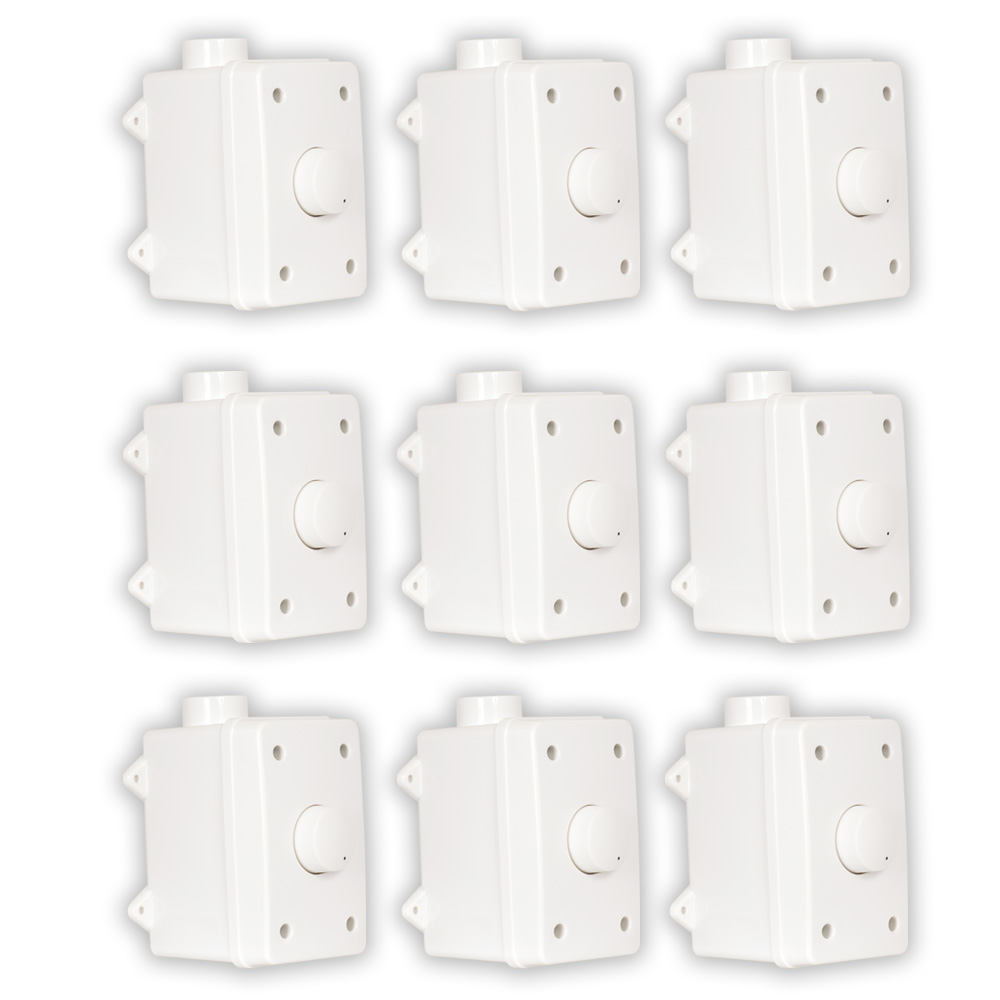 Theater Solutions OVCDW Outdoor Volume Controls White Weatherproof 9 Piece Set - image 1 of 5