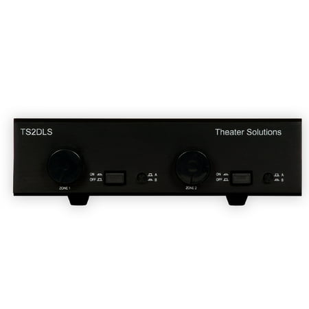 Theater Solutions TS2DLS Dual Input 2 Zone Speaker Selector Box Volume Controls