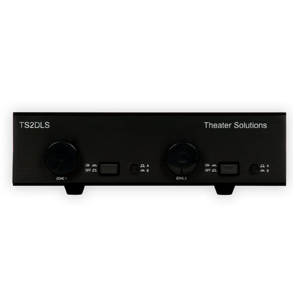 Theater Solutions TS2DLS Dual Input 2 Zone Speaker Selector Box Volume Controls