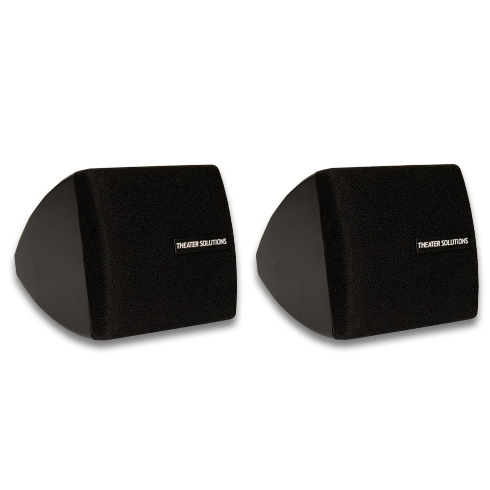 Theater Solutions TS30B Mountable Indoor Speakers Black Bookshelf Pair
