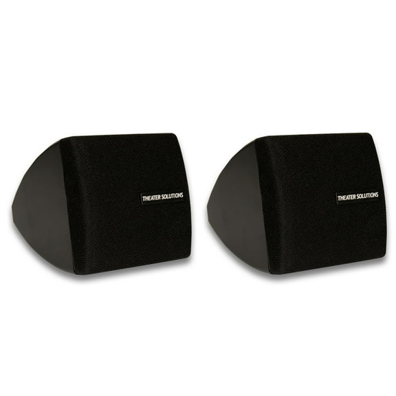 Theater Solutions TS30B Mountable Indoor Speakers Black Bookshelf Pair