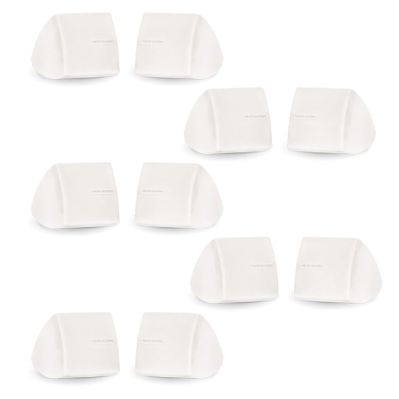 Theater Solutions TS30W Mountable Indoor Speakers White Bookshelf 5 Pair Pack