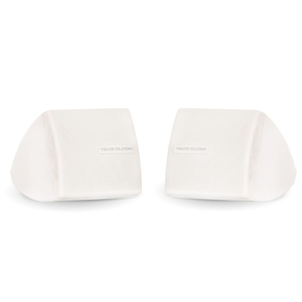 Theater Solutions TS30W Mountable Indoor Speakers White Bookshelf Pair - image 1 of 5