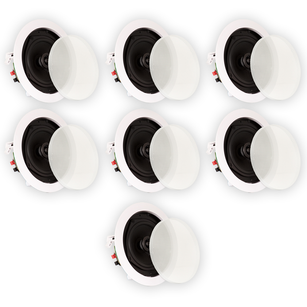 Theater Solutions TS50C In Ceiling Speakers Surround Sound Home Theater 7 Speaker Set - image 1 of 5