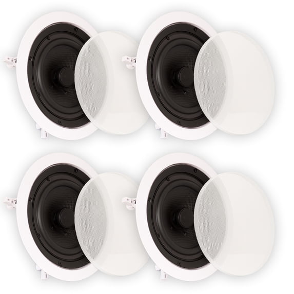 Theater Solutions TS65C In Ceiling 6.5" Speakers Surround Sound Home Theater 2 Pair Pack
