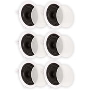 Theater Solutions TS65C In Ceiling 6.5" Speakers Surround Sound Home Theater 3 Pair Pack