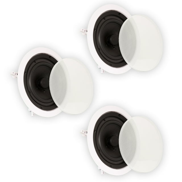 Theater Solutions TS65C In Ceiling 6.5" Speakers Surround Sound Home Theater 3 Speaker Set