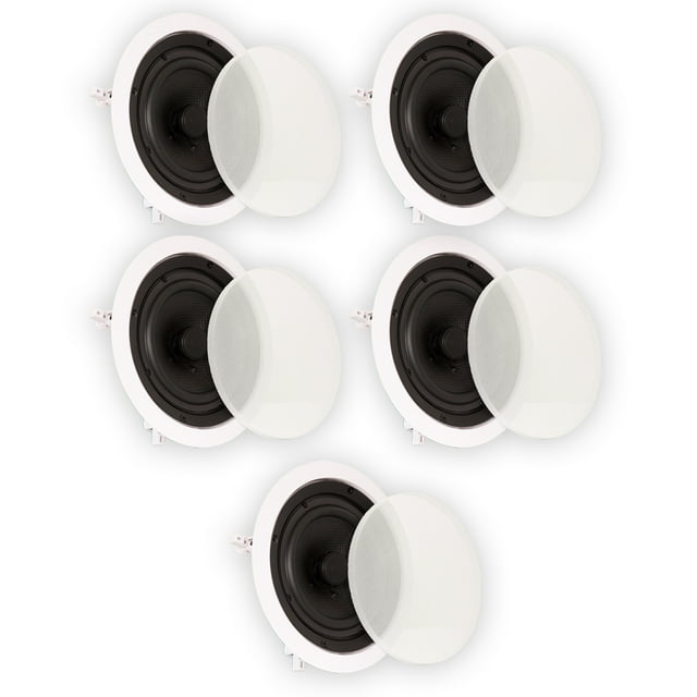 Theater Solutions TS65C In Ceiling 6.5" Speakers Surround Sound Home Theater 5 Speaker Set
